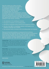 Multilingualism, Literacy and Dyslexia achterzijde