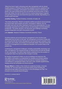 A History of Management Thought achterzijde