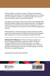 Teaching Arabic as a Foreign Language achterzijde