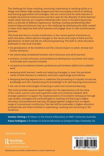 Teaching, Coaching and Mentoring Adult Learners achterzijde