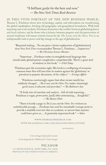 The Lexus and the Olive Tree achterzijde