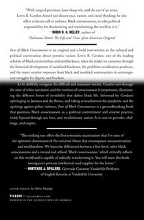 Fear of Black Consciousness achterzijde
