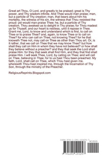 Confessions of St. Augustine achterzijde