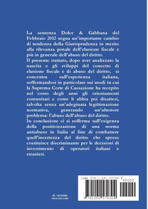 Elusione fiscale e abuso del diritto. Prospettive future tra luci ed ombre achterzijde