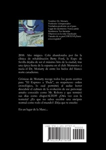 Crónicas de Moriarty achterzijde