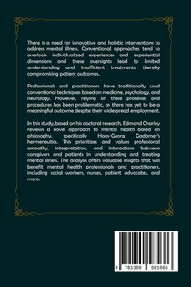 A Philosophical Approach to Mental Health Based on Hans-Georg Gadamer's Hermeneutics achterzijde