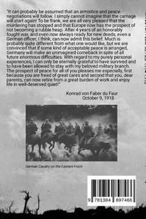 A German Cavalry Officer's Great War achterzijde