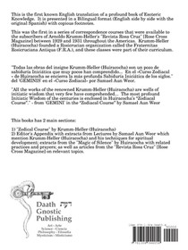 Gnostic Rosicrucian Astrology achterzijde