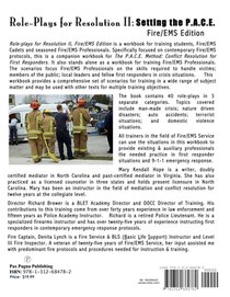 Role-Plays for Resolution II: Setting the P.A.C.E.: Fire/EMS Edition achterzijde