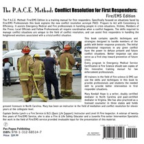 The P.A.C.E. Method: Conflict Resolution for First Responders: Fire/EMS Edition achterzijde