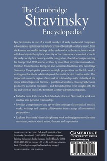 The Cambridge Stravinsky Encyclopedia achterzijde