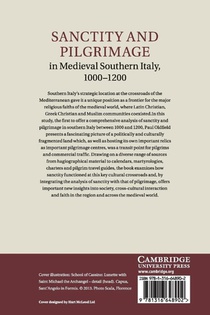 Sanctity and Pilgrimage in Medieval Southern Italy, 1000–1200 achterzijde