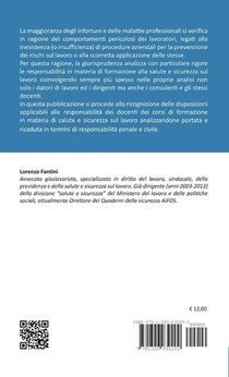La responsabilità del Formatore alla Sicurezza sul Lavoro achterzijde