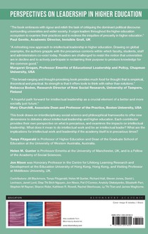 Intellectual Leadership, Higher Education and Precarious Times achterzijde