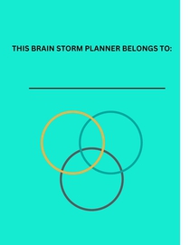 BRAIN STORM PLANNER achterzijde