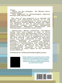 Why Are Black People Over-represented within The Criminal Justice System?. A Criminology And Psychological Approach. A Study Between UK Vs US, Is There A Difference between these two countries? achterzijde