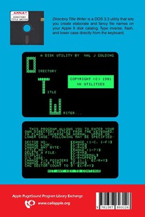 Directory Title Writer achterzijde