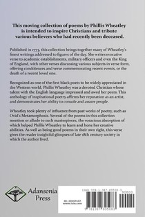 Poems on Various Subjects, Religious and Moral: By an African American Slave Woman, Writing in the 18th Century achterzijde