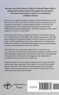 Reason, the Only Oracle of Man achterzijde