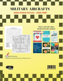 Military Aircrafts Word Search Puzzles - Large Print achterzijde