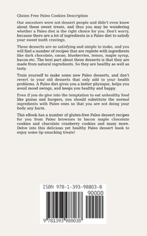 Paleo Cookies, Over 30 Healthy & Delicious Gluten Free Cookies Dessert Recipes achterzijde