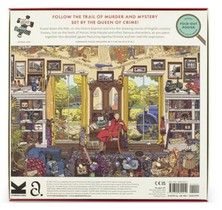 The World of Agatha Christie 1000-Piece Jigsaw: 1000-Piece Jigsaw with 90 Clues to Spot achterkant