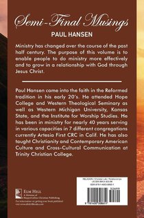 Semi-Final Musings achterzijde