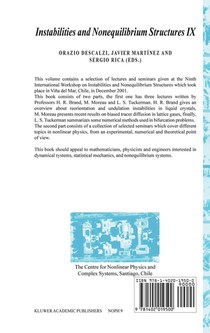 Instabilities and Nonequilibrium Structures IX achterzijde