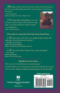 Dear Mom achterzijde