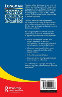Longman Dictionary of Language Teaching and Applied Linguistics achterzijde