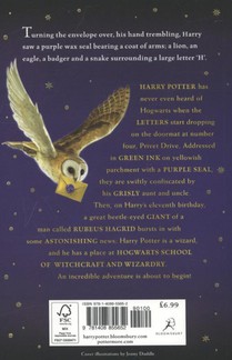 Harry Potter and the Philosopher's Stone achterzijde