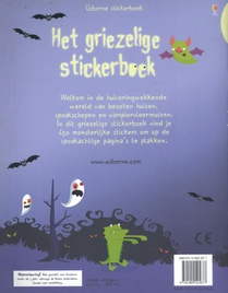 Het griezelige stickerboek achterzijde