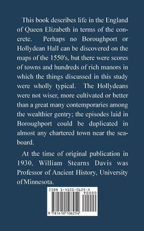 Life in Elizabethan Days achterzijde