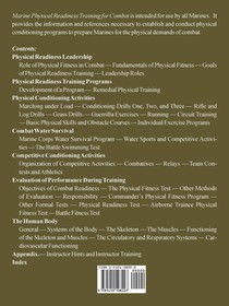 Marine Physical Readiness Training for Combat achterzijde