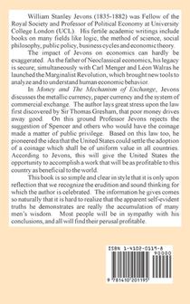 Money and the Mechanism of Exchange achterzijde