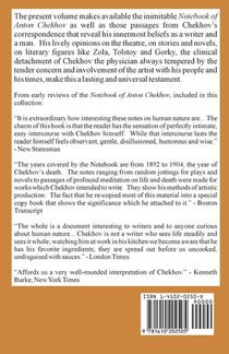 The Personal Papers of Anton Chekhov achterzijde