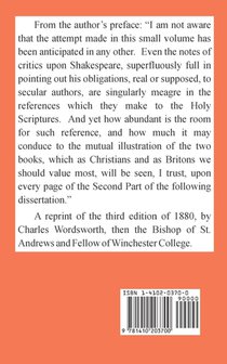 Shakespeare's Knowledge and Use of the Bible achterzijde