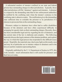 The Law of Detainers achterzijde