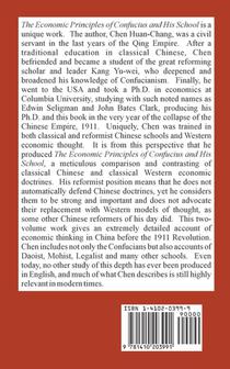 The Economics Principles of Confucius and His School (Volume One) achterzijde