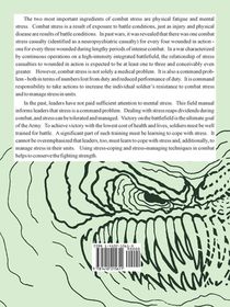 Management of Stress in Army Operations achterzijde