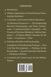 Military Implications of United Nations Peacekeeping Operations achterzijde
