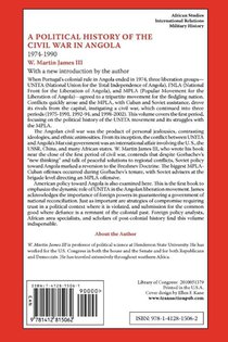 A Political History of the Civil War in Angola, 1974-1990 achterzijde