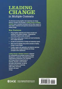 Leading Change in Multiple Contexts achterzijde