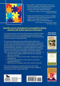 The Educator's Guide to Teaching Students With Autism Spectrum Disorders achterzijde