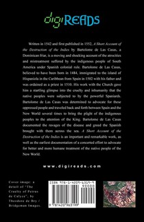 A Short Account of the Destruction of the Indies achterzijde