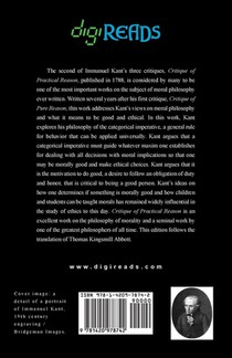 Critique of Practical Reason achterzijde