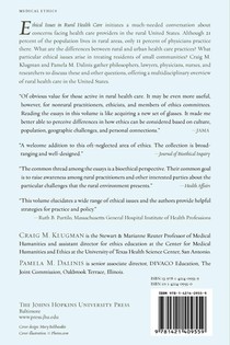 Ethical Issues in Rural Health Care achterzijde