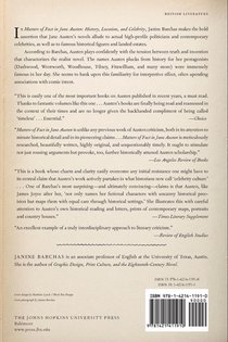 Matters of Fact in Jane Austen achterzijde