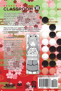 Assassination Classroom, Vol. 18 achterzijde