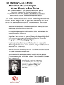 Ian Fleming's James Bond achterzijde